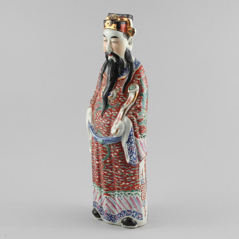 FIGURIN, porslin, Kina, omkring 1900-talets mitt.