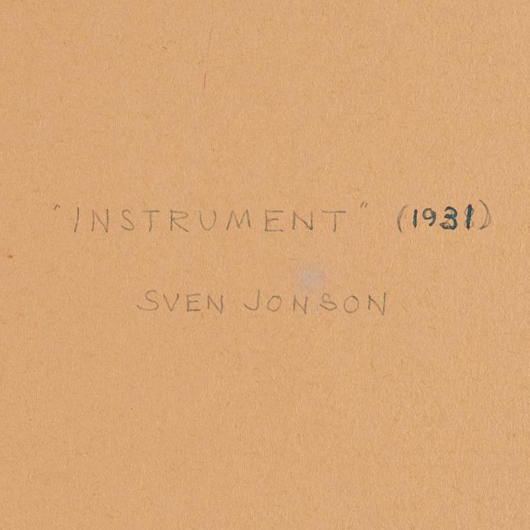 Sven Jonson, ”Instrument”.