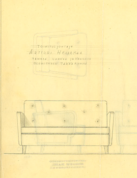 Birger Hahl, a 1941 sofa made to order.