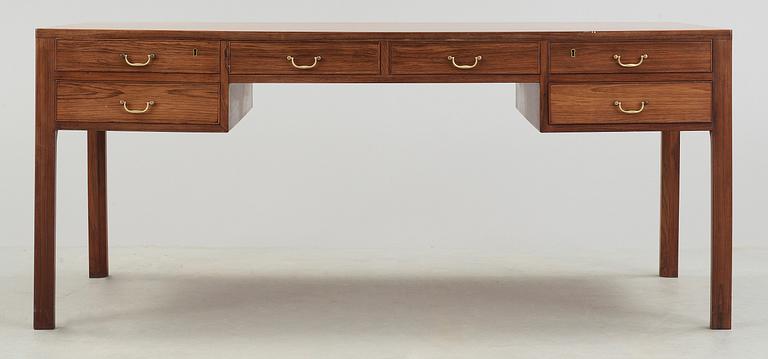 A Danish palisander desk, attributed to Ole Wanscher, Denmark 1950's-60's.