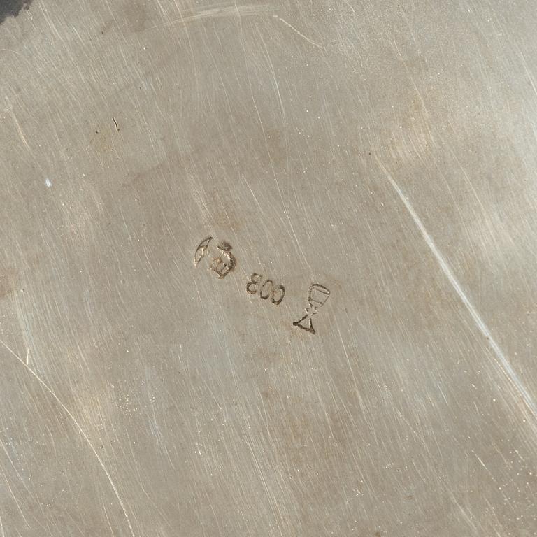 Kaffe- och teservis, 4 delar, silver, rokokostil, Otto Wolter, Schwäbisch Gmünd, Tyskland, 1900-tal.