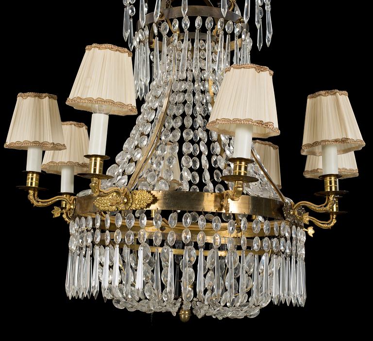 A 19th century chandelier.