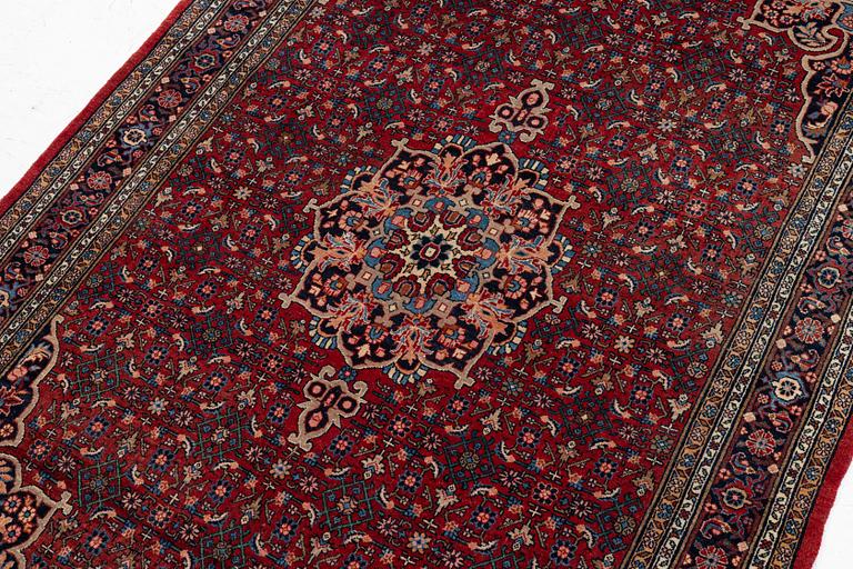An old Bidjar rug, c. 225 x 143 cm.