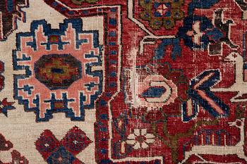 Carpet, Heris, antique, 350 x 245 cm.