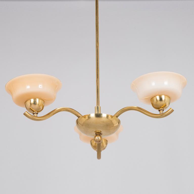 Paavo Tynell, taklampa modell 1411/3 Taito, 1930-tal.