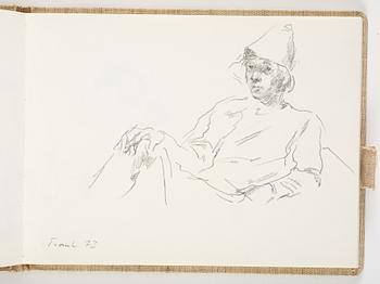 Lotte Laserstein, 4 skissböcker med blyertsteckningar.