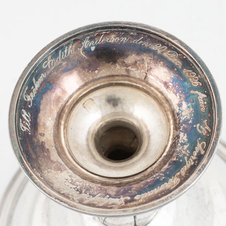 A Swedish Silver Footed Bowl, mark of GAB, Stockholm 1925.