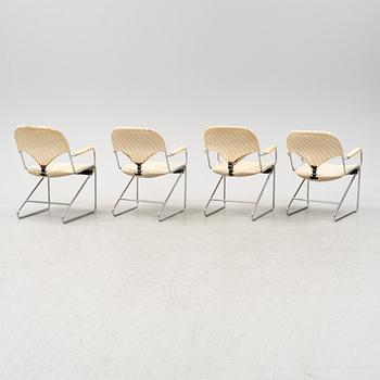 Sam Larsson, a set of four "Sam" chairs from Dux, 1980's.