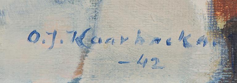 Otso Karpakka, Stilleben med blommor och frukter.