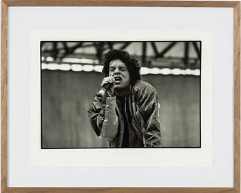 Mats Bäcker, "Mick Jagger", Göteborg, 1982.