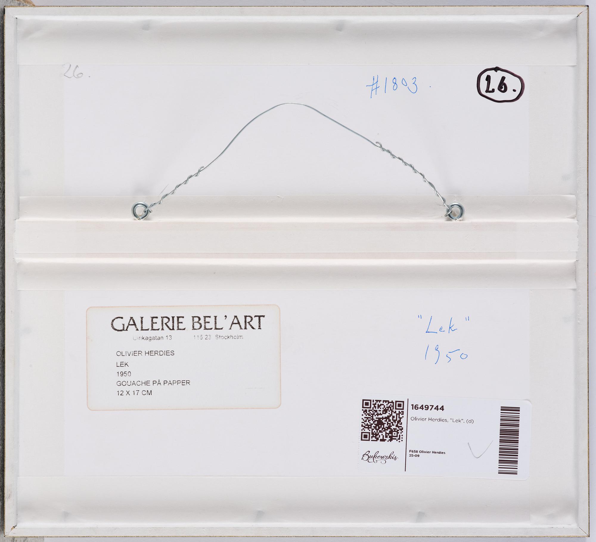 Olivier Herdies, "Lek".