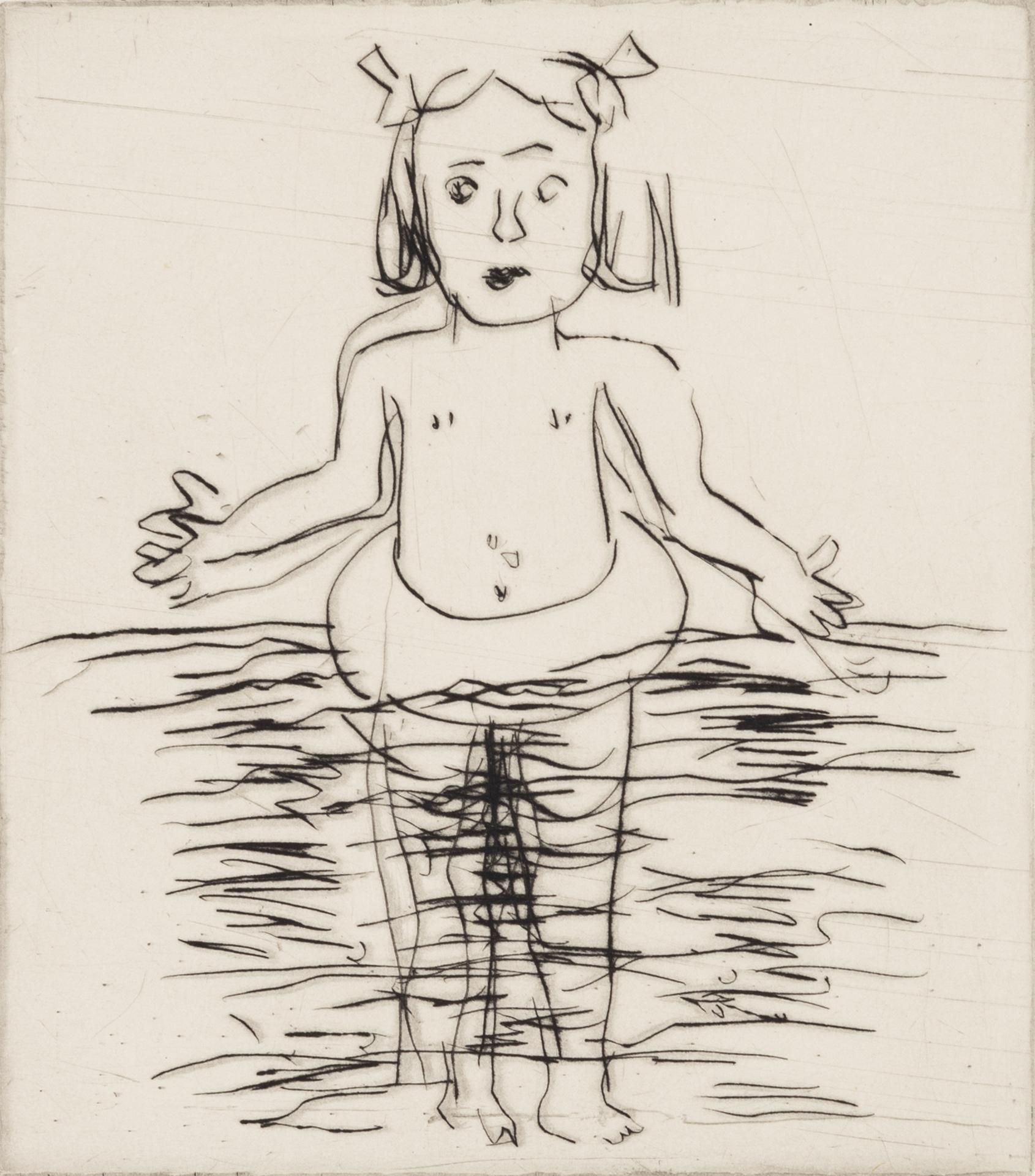 Lena Cronqvist, "Badande flicka".