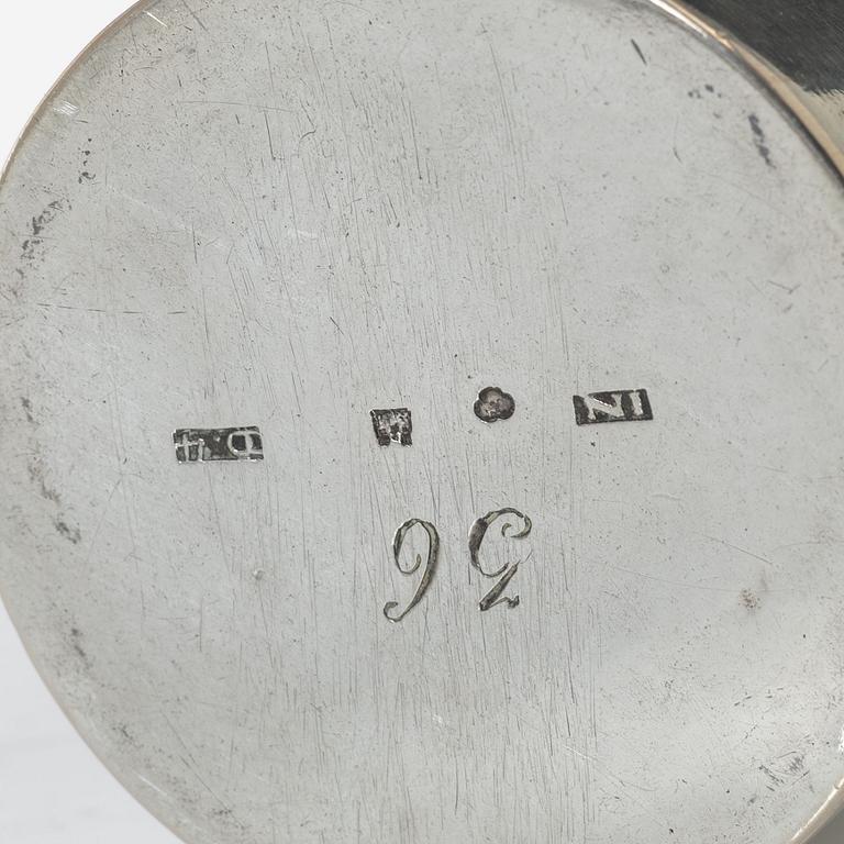 Bägare, silver, Jonas Nylander, Skara 1834.