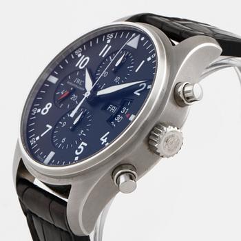 IWC (International Watch Co), Fliegeruhr Chronograph, Schaffhausen, chronograph, wristwatch, 43,5 mm,