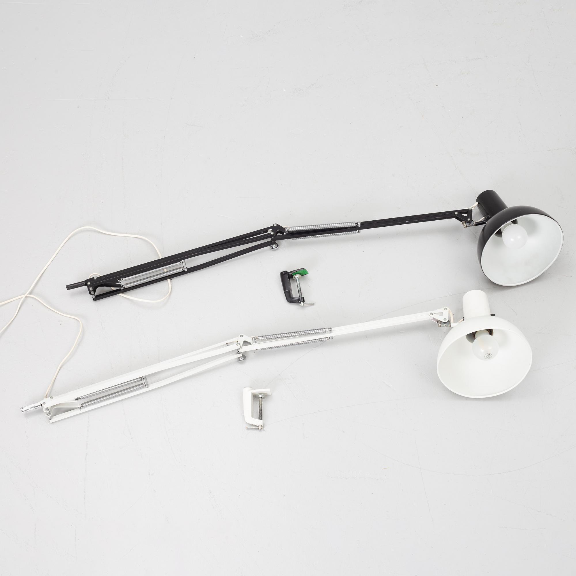 Louis Poulsen, Desk lamps, 2 pcs, Denmark.