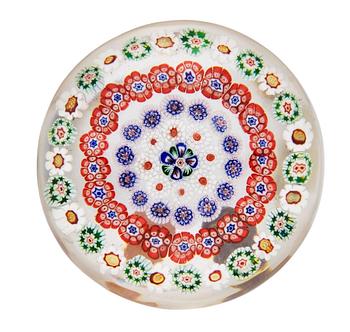 A Baccarat style millefiori paper weight, early 20th Century.