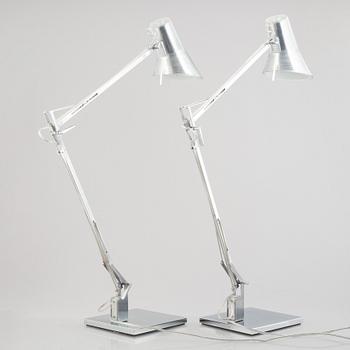 Antonio Citterio, a pair of Kelvin T LED, desk top lamps, Flos.