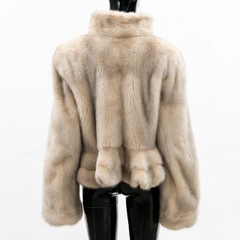 PÄLSJACKA, mink, Ajatar, Finland, storlek L.