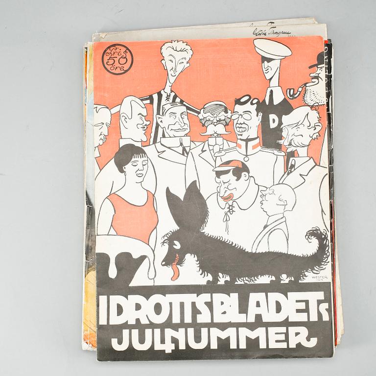 MINNESHÄFTEN, 5 st, Olympiaden i Antwerpen 1920.