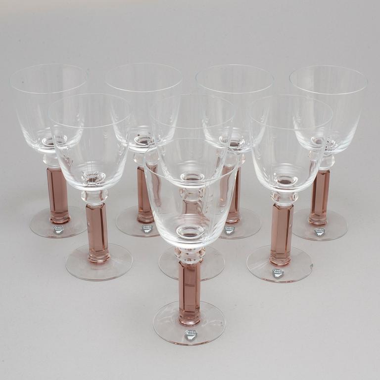 A set of eight 'Versailles', Orrefors by Gunnar Cyrén.
