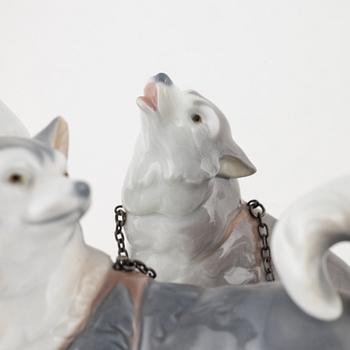 Salvador Debón, a porcelain figurine group, Lladró, Spain, 1990.