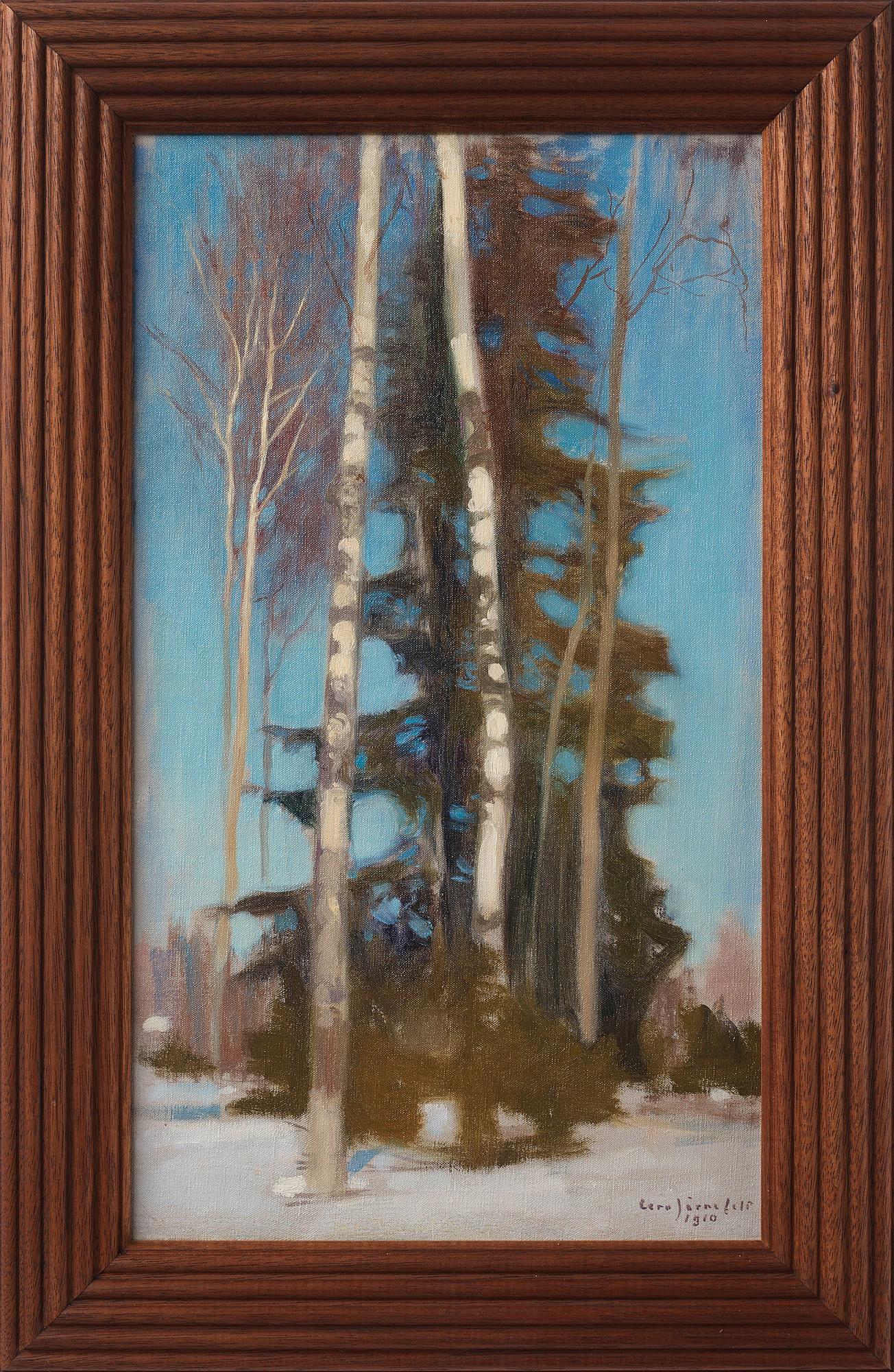 Eero Järnefelt, Vinterlandskap med björkar.