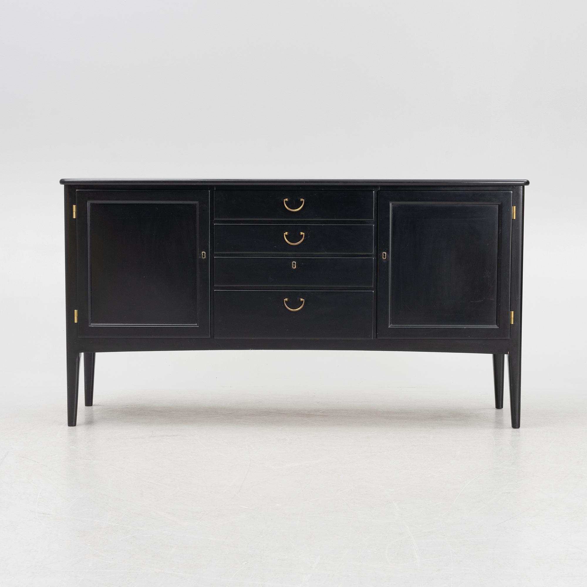 Kerstin Hörlin-Holmquist, sideboard samt vitrinskåp, "Charlotte", Asko, Finland, 1970-tal.