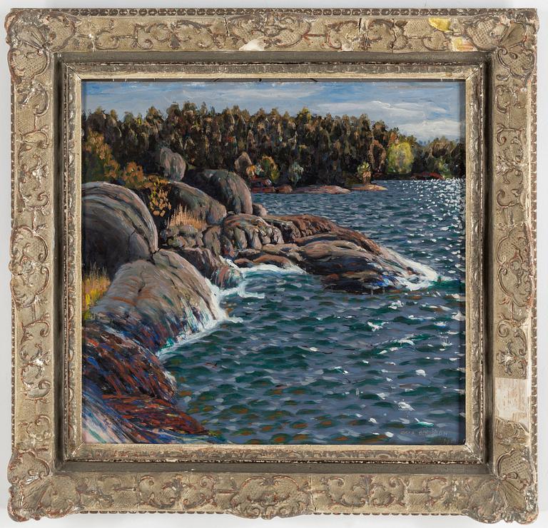 OSKAR BERGMAN, oil on panel, signed and dated 1939.