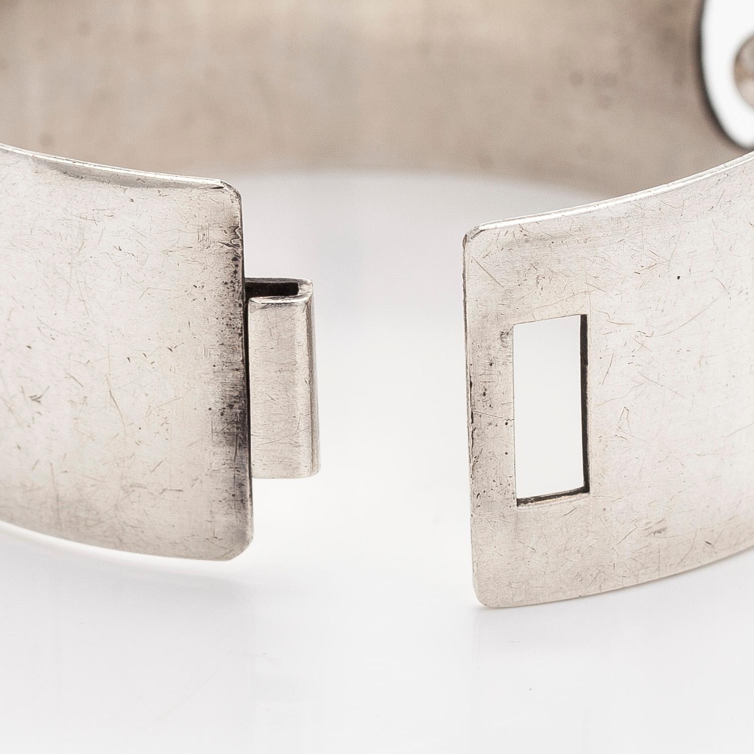 Heikki Kaksonen, a silver bracelet, Kaunis Koru, Helsinki 1962.