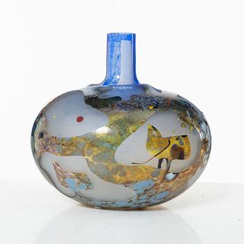 Bertil Vallien, a group of four vases, Kosta Boda.