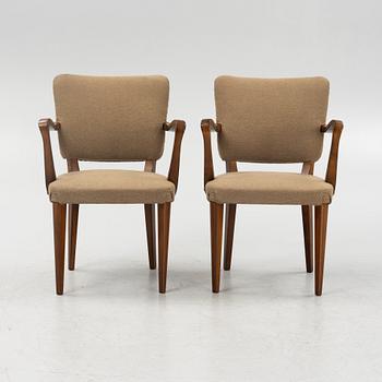 A set of six armchairs, Swedish Modern,  1930's/40's.