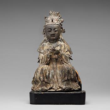 582. GUANYIN, brons. Mingdynastin (1368-1644).