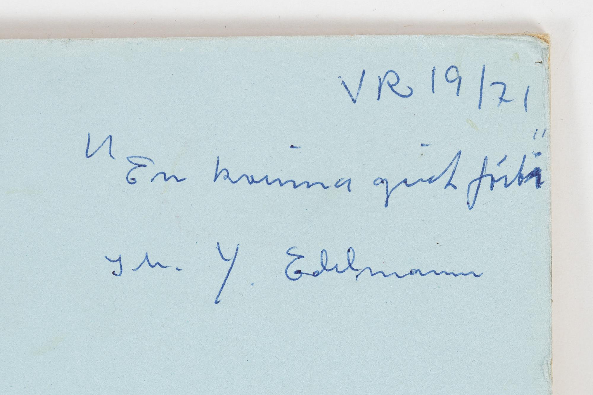 Yrjö Edelmann, gouache.