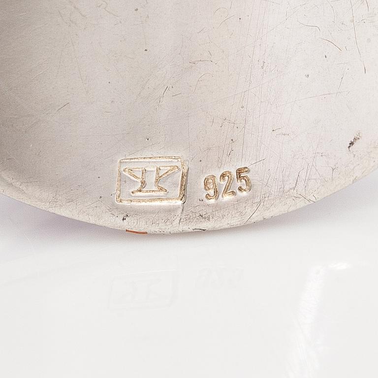 Elis Kauppi, A sterling silver necklace with an amethyst. Kupittaan kulta, Turku.