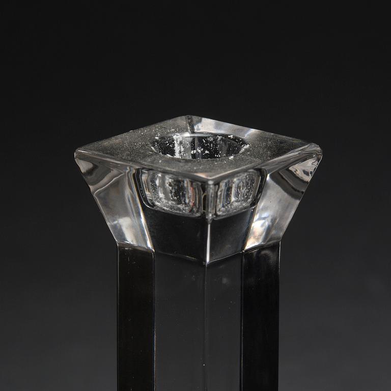 LJUSSTAKAR, glas, 6 st, Villeroy & Boch, 1900-talets slut.