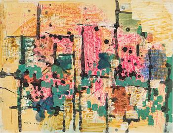 Endre Nemes, mixed media on papaer, signed and dated -60.