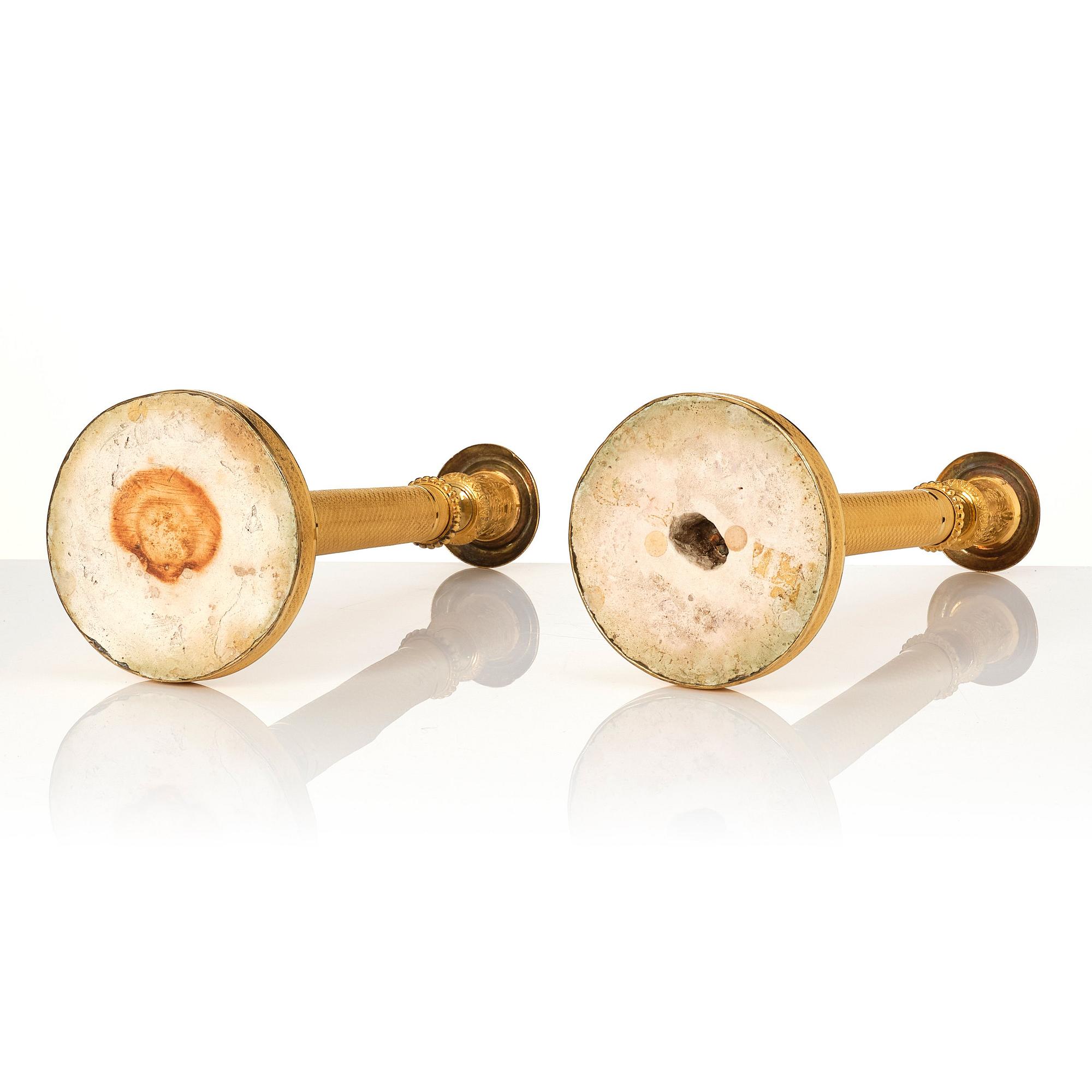 A pair of Russian Empire candlesticks.