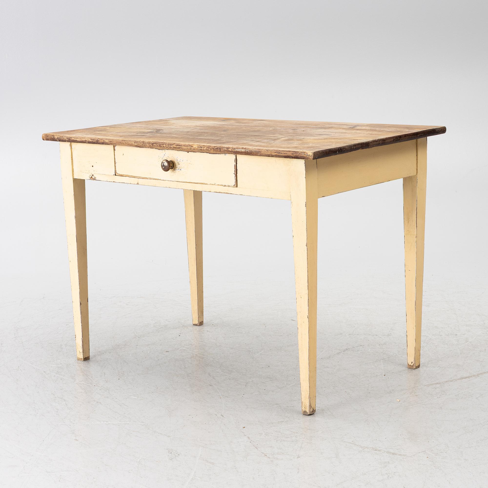 Table, folk art, circa 1900.