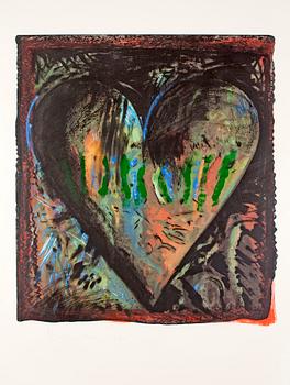 121C. Jim Dine, "The hand-colored Viennese hearts II".