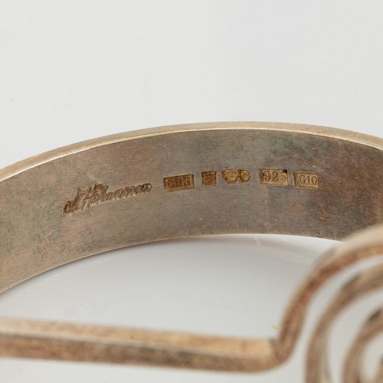 Lars Håkansson, a silver bangle. Lund Sweden 1981.