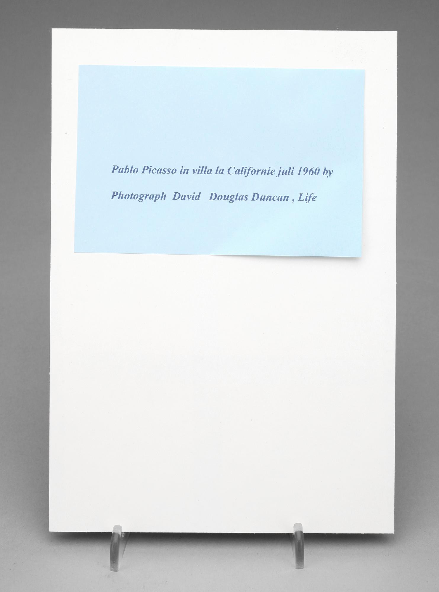 DAVID DOUGLAS DUNCAN, fotografi, silvergelatin, Pablo Picasso ca 1960.