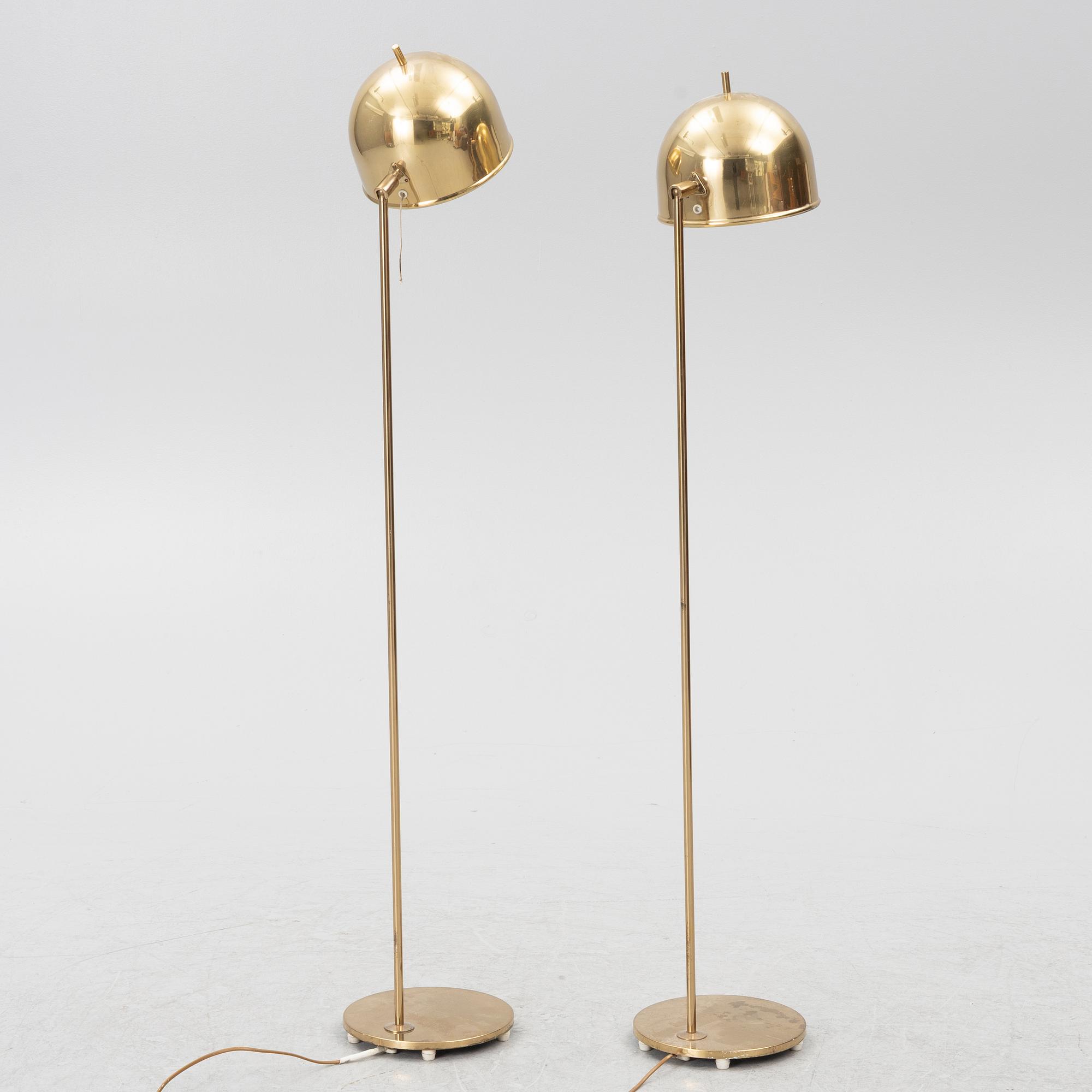 Eje Ahlgren, golvlampor, ett par, modell G-075, Bergboms, 1960-70-tal.