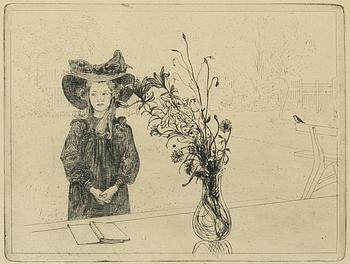 Carl Larsson, "Kersti i svart".