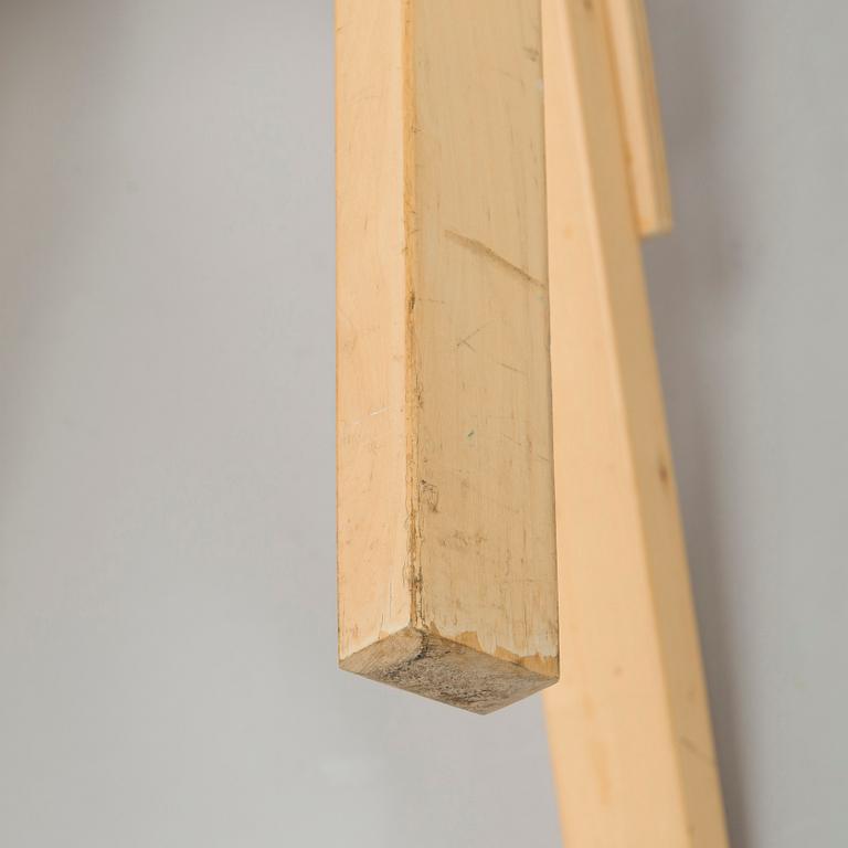 Alvar Aalto, A mid-20th century drop leaf table and three chairs for O.Y. Huonekalu-ja Rakennustyötehdas A.B.