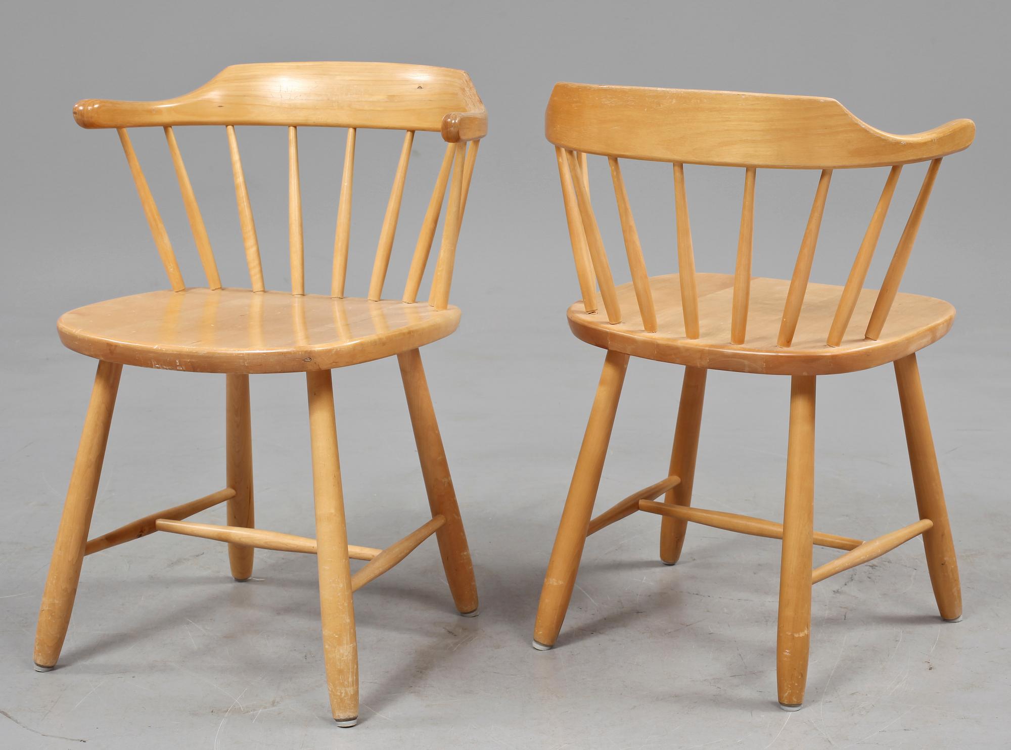 STOLAR, 6 st, "Småland" Yngve Ekström, 1900-talets andra hälft.