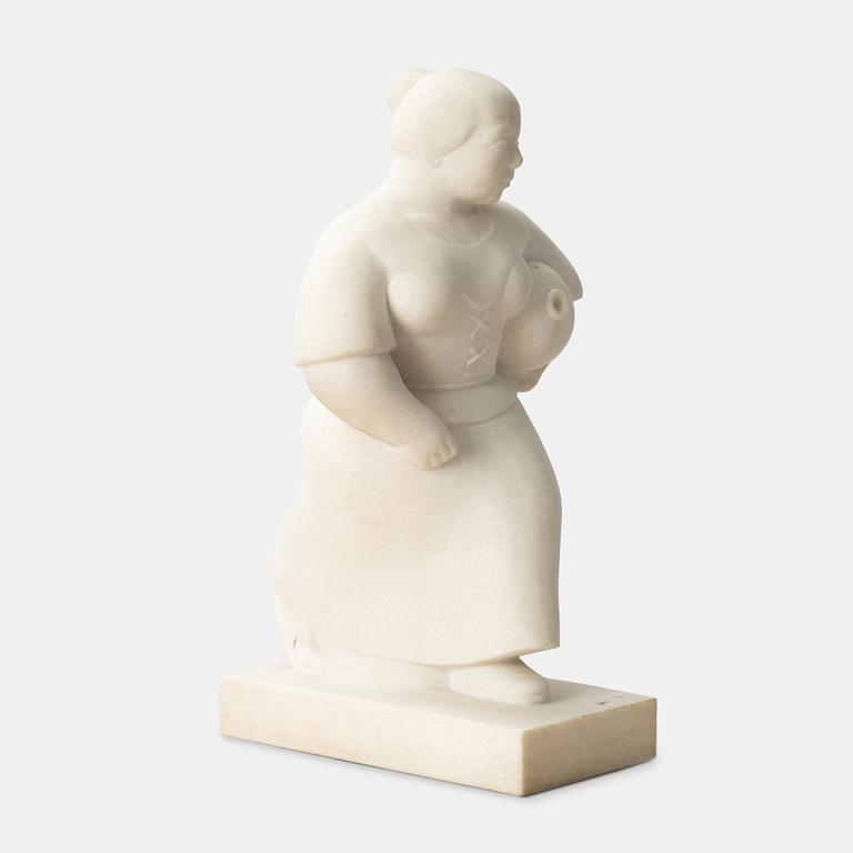 Adam Fischer, sculpture. Signed, marble.