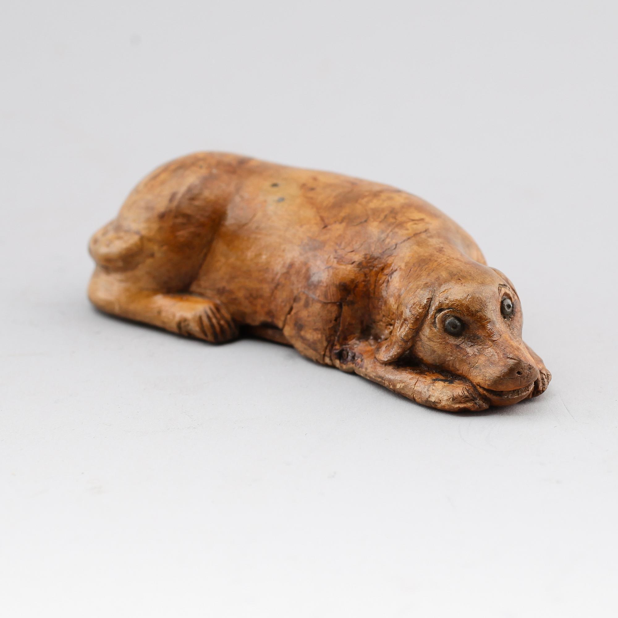 SNUSHUND, masurbjörk, omkring år 1900.