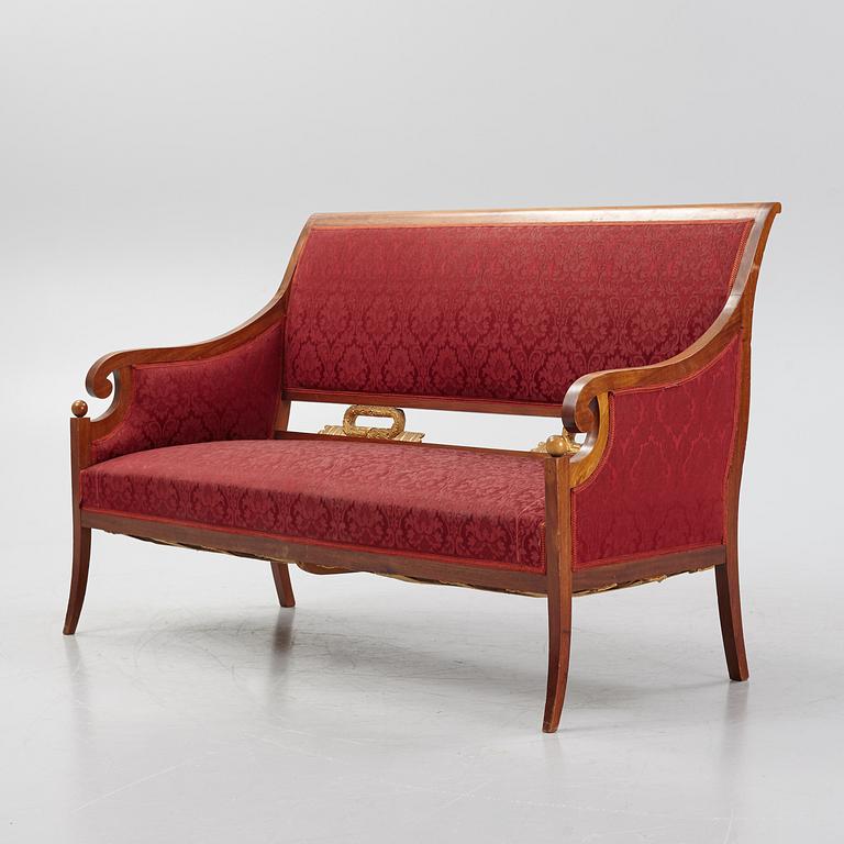 An empire style sofa, ca 20th Century.