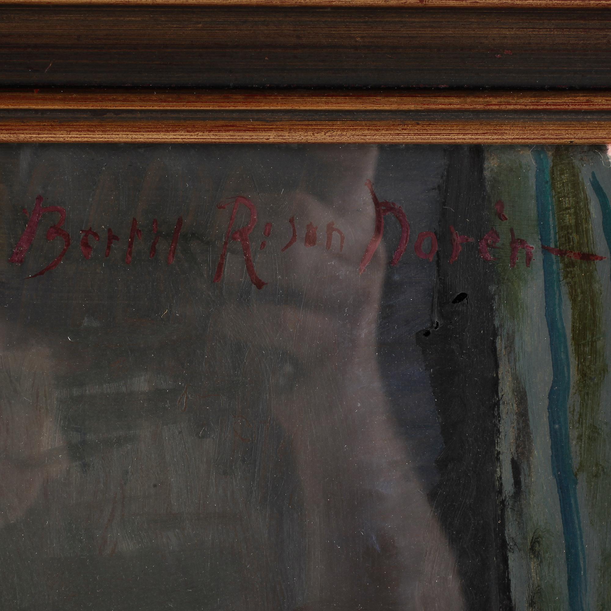 BERTIL NORÉN, Gouache och olja på papp, signerad.