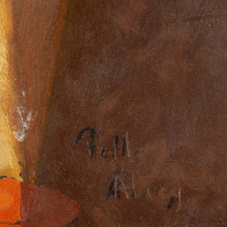 Pelle Åberg, oil on paper-panel, signed.
